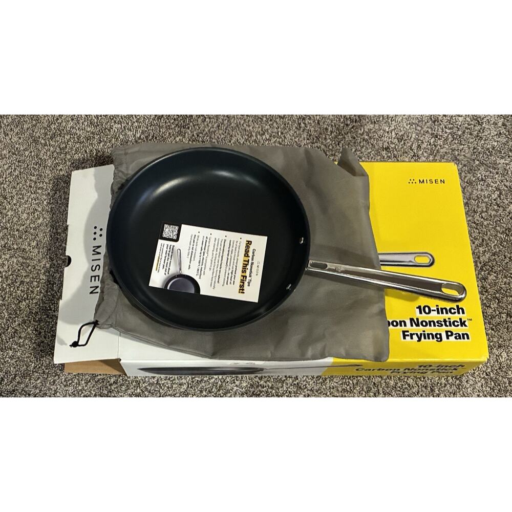 MISEN Carbon Nonstick 10” Inch Frying Pan Nitrided Tri-Ply Carbon Steel $119 New